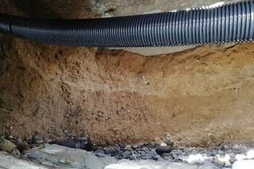 El extremo sur del paseo de Salinetas se desfonda por la falta de cuidados (Foto TA)